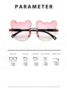 4pcs Fashion Glasses Set For Boys And Girls, Normal Glasses For Daily Decorative Use - Multicolor - View 12