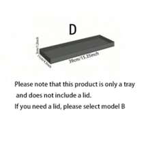 1Set 15" Large Size Cake Display Stand With Lid, Rectangular Tray Pastry Showcase, Luxury Transparent/Black Storage Rack With Dust Cover For Cakes, Desserts, Party Events - Clear - View 11