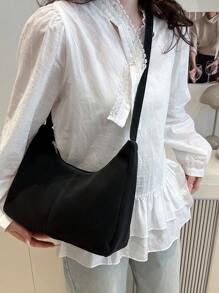 2025 Summer New Fashionable Casual Large Capacity Tote Bag For Women,Vintage Minimalist Design Shoulder Crossbody Bag - Multicolor - View 4