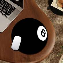 1 miếng lót chuột hoạt hình bóng đá & bóng bầu dục dễ thương, miếng lót chuột tròn để bàn văn phòng có đế cao su chống trượt, miếng lót chuột du lịch nhỏ gọn để làm việc, máy tính không dây, máy tính xách tay, phụ kiện văn phòng - Nhiều màu - Xem 7