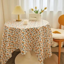 Essential Home Goods, Nordic & British Plaid Flannel Tablecloth, Ins Luxury Retro Round Tablecloth, Multiple Sizes 90cm*90cm, 80cm*120cm Etc., Coffee Table Cover, Dust-Proof, Dining Linen Tablecloth, Textured Linen Tablecloth, Square & Rectangular, Waterproof & Stain-Resistant, Wrinkle-Resistant Linen Dining Cover, Suitable For Birthday Parties, Farmhouse, Business Meetings, Home Decoration, Weddings, Holidays Gifts Graduation Birthday Decorations Party Decorations Bachelorette