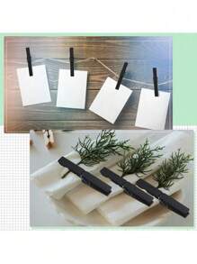 30/10pcs Black Birch Decorative Nail, 2.87 Inch Photo Picture Hanging Clip, Clothes Pin For Home Decoration,Beachwear,Spring,Minimalist,Summer Tops