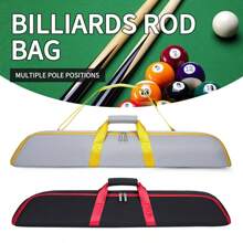 1pc Pool Cue Case Anti-Scratch, Snooker Cue Storage Bag, Black, Yellow, Red, Pool Cue Bag, Cue Joint Pool Cue Protector Player Gift, Portable Pool Cue Carrying Case Oxford, - Multicolor - View 13