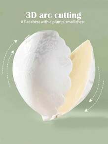 1 件可重复使用的蕾丝前扣乳头贴 - 隐形防滑乳贴，配有可调节肩带，舒适贴合 - 无线、不透明、针织面料女士内衣和内衣配件 - 彩色 - 查看 7