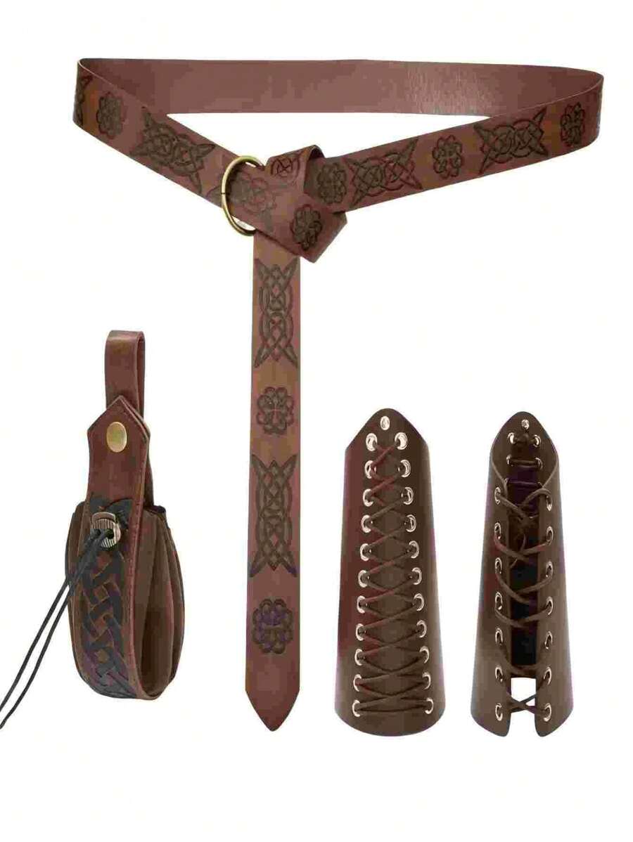 1pc Medieval Knight Belt Accessory Set, Viking Vintage Costume For Carnival, Halloween Party Decoration Casual, Business, Boyfriend Husband Father Dad Men Gift, Daily Wear, Fashion, Teen, Outdoor, Vacation, Athletic, Travel, Street, Boho, Vintage Fall, Autumn, Halloween Autumn-Winter Accessories,Suitable For Teens, Youth,Men,Casual, Outdoor, Athletic, Vacation, Graduation Gifts, Birthday, Daily Wear Halloween, Casual, Business, Street, Boho, Western, Outdoor, Gift For Men, Husband, Boyfriend, Father, Dad, Christmas