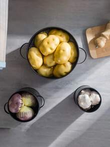 1 Juego de Contenedores de Almacenamiento de Frutas y Verduras Ventilados, Cajas Multiusos de Almacenamiento de Alimentos para Papas, Cebollas, Ajo, Organizador de Cocina y Accesorios