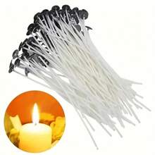Candle Cotton Wicks 4 Inch 200/100/50pcs Short Candle Making Wicks For Making DIY. - Multicolor - View 6