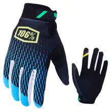 Một đôi găng tay đi xe máy thoáng khí và chống mài mònGăng tay đi xe máy dành cho xe máy. MTB. Off-Road. Thể thao câu cá, Bảo vệ chống mài mòn, Có thể chạm vào màn hình điện thoại di động - Màu xanh bụi bặm - Xem 9