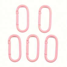 10 piezas Mosquetón de aleación de zinc de colores - Clips de resorte para llaves, bolsas, botellas de agua y mochilas - Mosquetón de pista - Ver 9