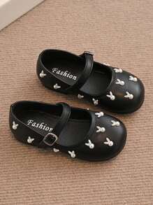 1 paire de chaussures plates de style Mary Jane simples et mignonnes pour les filles, printemps