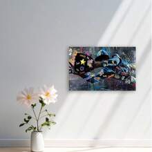 Framed Urban Sports Canvas Wall Art Print  Abstract Football & Baseball Poster For Bedroom, Living Room, Office, And Dorm Decor - Cool Boys Room Artwork Gift, Perfect For Room Decor - Đã đóng khung - Xem 4