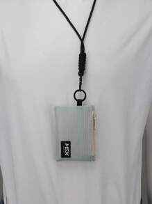 1pc Mesh Zipper Pouch Halter Small Items Organizer Bag, Can Store Coins, Cash, Cards, Lipstick, Keys For Women Wallet Mini Wallet Purse Wallet Wristlet Wallet Coin Wallet Travel Wallet - Multicolor - View 8