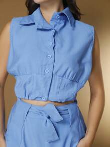 Julia Set In Marrant Tailored Fabric - 淺藍色 - 查看 7