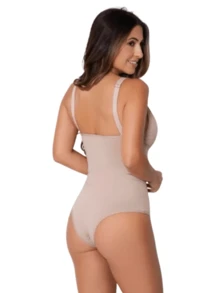 Eatifa Kit 2 Women's Shaping Bodysuit With Reinforced Straps Suplex Compression Second Skin Without Comfortable Pads - Nhiều màu - Xem 3