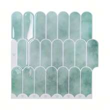 4/10/20 piezas Pegatinas de pared creativas 3D de mosaico de plumas - Resistentes al aceite y a la humedad, autoadhesivas, para azulejos de cocina y baño - Apropiadas para salpicaderos, renovación de paredes, decoración de paredes de baño y decoración de comedores