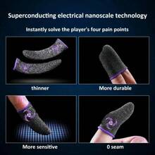Manchon de doigt ultra-mince et respirant pour le jeu mobile 24h/24 : anti-transpiration, anti-dérapant, housses de doigts à l'écran tactile haute sensibilité, convient aux joueurs