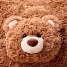 Miniso 吉福熊系列可爱大号电脑包卡通手提包童趣 (1件) - 棕色 - 查看 3