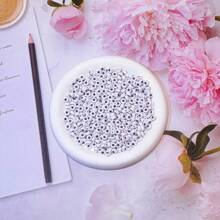 100/500pcs 0-9 Acrylic Number Beads Round Bracelet Making Kit, 4x7mm Heart Shaped Beads, White + Black Spacer Beads, Friendship Bracelet DIY Set - Multicolor - View 10