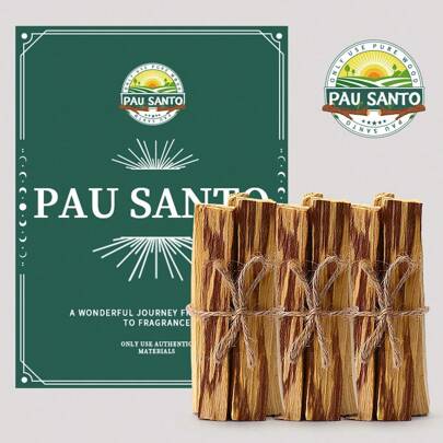 2/5/8/12/22 Pcs Palo Santo Natural Incense Sticks, High Quality Holy Wood, Ideal For Yoga & Meditation - Home Air Purifier And Stress Reliever, With Gift Box - Perfect For Father's Day, Mother's Day And Easter