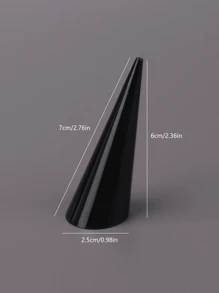 Wholesale Clear Acrylic Riangle Conical Ring Display Jewelry Storage Plastic Ring Display Stand For Ring Back To School