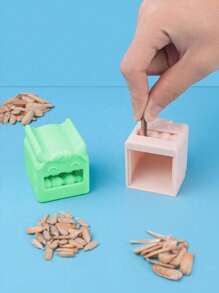 1 件装手动葵花籽剥壳器，瓜子开壳器，葵花籽开壳器，可爱创意卡通塑料坚果剥壳工具，厨房用品 - 彩色 - 查看 2