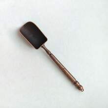 1 件祥云图案合金茶勺/勺，创意长柄小茶铲，茶具，茶室装饰，回到学校