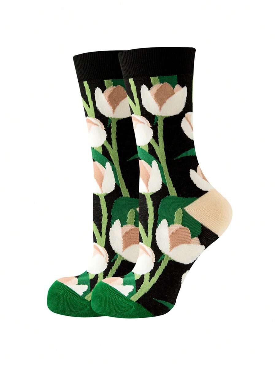 1双男士黑色底花浪漫气息百搭四季皆可穿