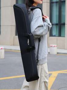 1pc Pool Cue Case Anti-Scratch, Snooker Cue Storage Bag, Black, Yellow, Red, Pool Cue Bag, Cue Joint Pool Cue Protector Player Gift, Portable Pool Cue Carrying Case Oxford, - Multicolor - View 3