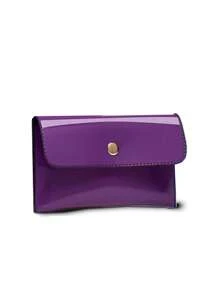 Novo Conjunto de Bolsa Fashion Estilosa de Couro Brilhante Mãe-Filha, Alta Capacidade