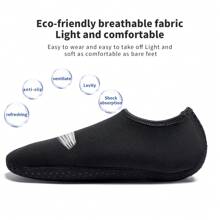 1 Pair Unisex Summer Beach Aqua Socks - Black - View 6