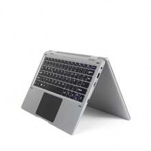 Flex Pro 可轉換筆記型電腦，配備 11.6 吋觸控螢幕、Windows 11 家用版、英特爾賽揚 N4020 處理器、4GB RAM / 128GB 記憶體、西班牙語鍵盤✅ 24/48 小時送貨 - 淺灰色 - 查看 4