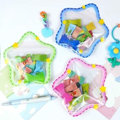 12pcs Party Favor Gift Storage Bags, Great For Birthday/Wedding Party Supplies And Candy/Handmade Cookies/Snack Storage/Jewelry Packaging