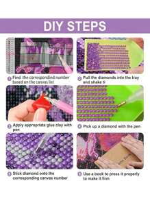 DIY 钻石画，现代风景图案钻石无框画家居装饰工艺品 - 彩色 - 查看 5