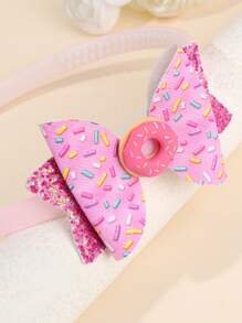 1 件糖果蝴蝶结发带，闪光甜甜圈蝴蝶结头带，甜美发饰，适合女孩最好的朋友派对礼物 - 發箍 - 查看 5