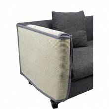 Wrapped Cat Scratcher Couch- Natural Sisal Furniture Protection From Cats-Corner Cat Scratcher For Couch Bed,Chair-Easy Installation - Red and White - View 1