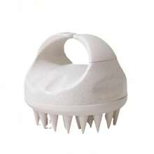 1 peça nova escova de silicone para massagem no couro cabeludo, cor palha, xampu, limpa a raiz do cabelo e remove a caspa, decoração para casa e banheiro, decoração de outono