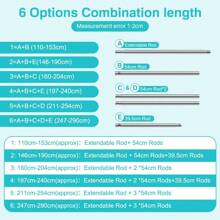 BriSunshine 110 bis 290 cm Teleskopstange Vorhangstange ohne Bohren, Spannstange Duschstange ohne Bohren für Fenster, Badezimmer, Schrank, Küche, Balkon, Tür, Edelstahl Heim- und Badezimmerdekoration, Herbstdekoration, Badezimmerzubehör, Rückkehr zur Schule