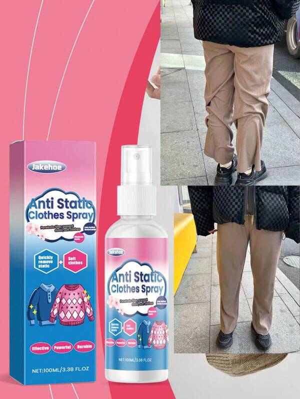 Anti-Static Spray For Clothes, Soft And Comfortable, Reduce Clothing Wrinkles, Smooth Clothing Care, Anti-Static Spray For Clothes, Soft And Comfortable, Reduce Clothing Wrinkles, Smooth Clothing Care, Anti-Static Spray To Remove Static Electricity From Hair And Clothes, Genuine Fabric Softener, Laundry Detergent, Anti-Static ProductsNew And Old Models Are Shipped Randomly