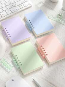 Libreta mini A7 con diseño de alta calidad, páginas desprendibles, plegable 360°, 80 hojas/160 páginas, carcasa de PP mate resistente al agua, adecuada para oficina, escuela, reuniones, contabilidad, DIY, registro de vida, conferencias de estudiantes, reuniones de trabajo, planificación de fitness, vuelta al cole, trabajo, etc.