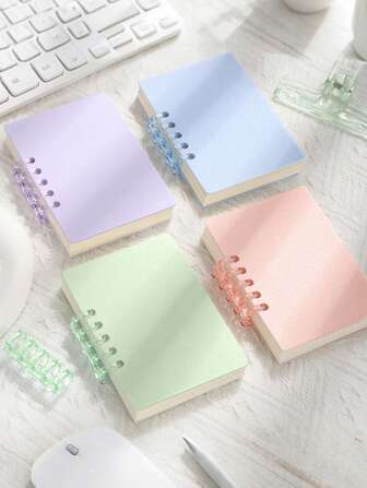 Taccuino mini A7 con design di alta qualità, disponibile in più colori! Pagine interne liberamente rimovibili e aggiungibili, pieghevole a 360° con pagine che si girano morbidamente, 80 fogli/160 pagine, copertina opaca in PP, resistente all'acqua e allo sporco. Adatto per ufficio, scuola, riunioni, contabilità, fai da te, registrazione della vita, lezioni per studenti, riunioni sul posto di lavoro, pianificazione del fitness, ritorno a scuola, lavoro e altro