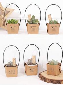 30/50 stuks houten plantenlabels voor het registreren van de identificatie van de groei van vetplanten, houten labels voor binnen- en buitenplanten, herbruikbare gegraveerde tuinlabelstokken
