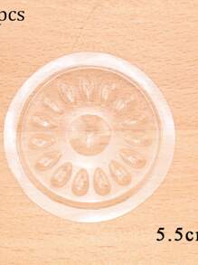 HMQ beauty 50 件睫毛胶水架假睫毛胶水架睫毛延长胶水架托盘垫睫毛延长工具假睫毛胶水架托盘塑料花形睫毛延长胶水托盘垫带自粘背面用于睫毛延长美甲或纹身墨水应用工具 - 粉色 - 粉色 - 查看 19