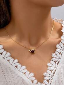 1 Pc Zirconia Crab Pendant Necklace For Women Summer Beach Necklaces Jewelry