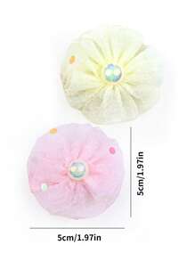 2 piezas de sujetadores de pelo con puntos de colores pastel brillantes, accesorios de pelo adorables para mascotas perros y gatos, aptos para razas pequeñas