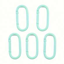 10 piezas Mosquetón de aleación de zinc de colores - Clips de resorte para llaves, bolsas, botellas de agua y mochilas - Mosquetón de pista - Ver 11