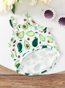 Kitten & Puppy Motif Sleeveless Camisole, Breathable & Cooling, Cute Pets Graphic, Spring/Summer