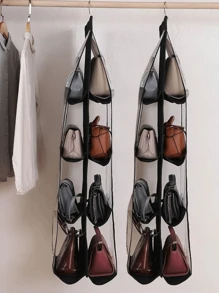 1pc Black Handbag Hanging Organizer Hanging Bag For Storage Handbag Wardrobe Hanging Organizers Handbag Organizer For Closet