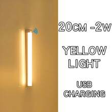 Striscia luminosa a LED con rilevamento di movimento a risparmio energetico, luce per armadi e credenze, luce notturna senza fili a LED, retroilluminazione per scale, ricaricabile, adatta per bagni, camere da letto, stanze, cucine, armadi, scale, corridoi e credenze