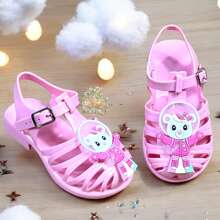 Super Light Astronaut Bear Children's Sandals For Girls - 淺粉色 - 查看 1