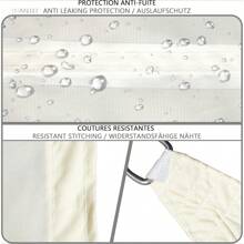 Toldo Rectangular Para Sombrilla De Patio 3 X 4 M - Protección UV, Impermeable, Ideal For Exterior, Jardín Y Terraza - Color Beige, Resistant To Water And Los Rayos UV.Toldo Exterior